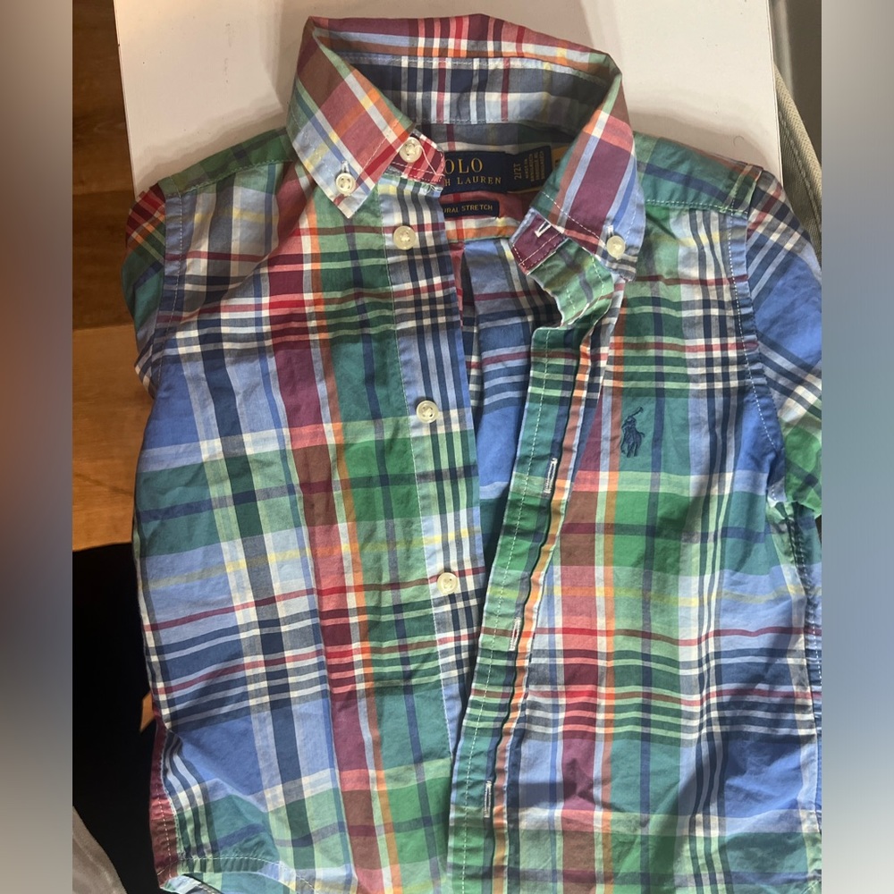 Toddler polo button down